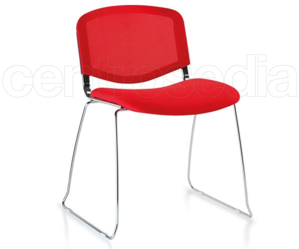 "Iso" Mesh Sled Chair