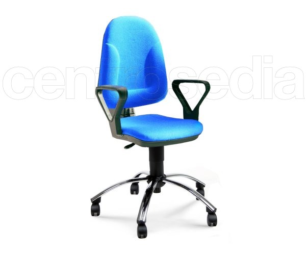 "Allegra" Office Armchair Chromed Base
